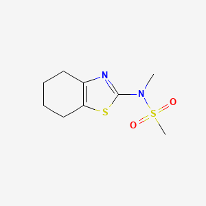 molecular formula C9H14N2O2S2 B2555835 N-methyl-N-(4,5,6,7-tetrahydro-1,3-benzothiazol-2-yl)methanesulfonamide CAS No. 866134-20-5
