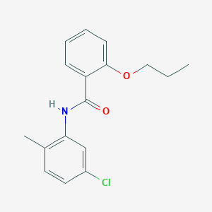 molecular formula C17H18ClNO2 B255585 N-(5-chloro-2-methylphenyl)-2-propoxybenzamide 