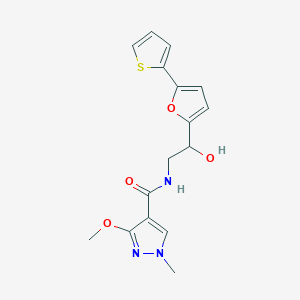 N-{2-hydroxy-2-[5-(thiophen-2-yl)furan-2-yl]ethyl}-3-methoxy-1-methyl-1H-pyrazole-4-carboxamide