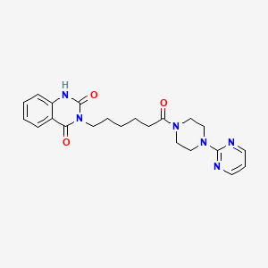 3-{6-oxo-6-[4-(pyrimidin-2-yl)piperazin-1-yl]hexyl}-1,2,3,4-tetrahydroquinazoline-2,4-dione