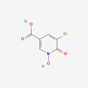 5-Bromo-1-hydroxy-6-oxopyridine-3-carboxylic acid
