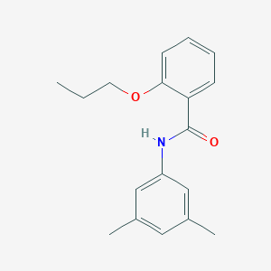 molecular formula C18H21NO2 B255586 N-(3,5-dimethylphenyl)-2-propoxybenzamide 