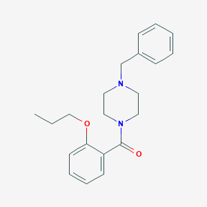molecular formula C21H26N2O2 B255588 1-Benzyl-4-(2-propoxybenzoyl)piperazine 