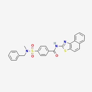 4-(N-benzyl-N-methylsulfamoyl)-N-(naphtho[1,2-d]thiazol-2-yl)benzamide