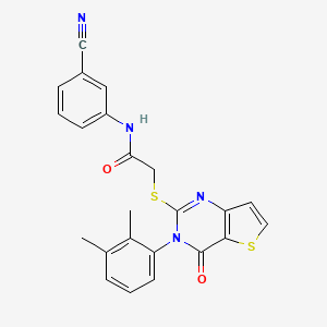 N-(3-cyanophenyl)-2-{[3-(2,3-dimethylphenyl)-4-oxo-3,4-dihydrothieno[3,2-d]pyrimidin-2-yl]sulfanyl}acetamide