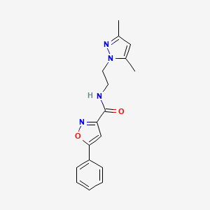 N-(2-(3,5-dimethyl-1H-pyrazol-1-yl)ethyl)-5-phenylisoxazole-3-carboxamide