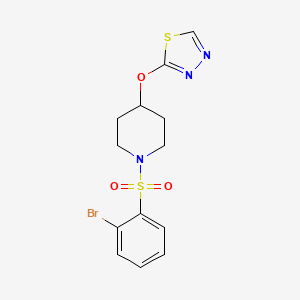 1-(2-Bromobenzenesulfonyl)-4-(1,3,4-thiadiazol-2-yloxy)piperidine