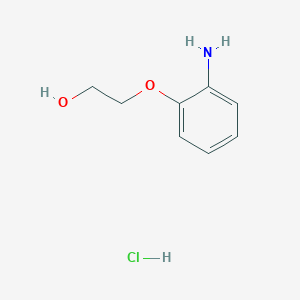molecular formula C8H12ClNO2 B2555923 2-(2-Aminophenoxy)ethanol;hydrochloride CAS No. 1050652-15-7; 42876-07-3