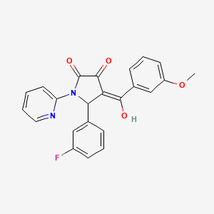 5-(3-fluorophenyl)-3-hydroxy-4-(3-methoxybenzoyl)-1-(pyridin-2-yl)-1H-pyrrol-2(5H)-one