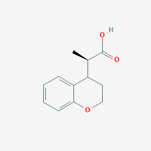 molecular formula C12H14O3 B2555976 (2R)-2-(3,4-Dihydro-2H-chromen-4-yl)propanoic acid CAS No. 2248216-10-4