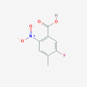 molecular formula C8H6FNO4 B2555994 5-Fluoro-4-methyl-2-nitrobenzoic acid CAS No. 103877-78-7