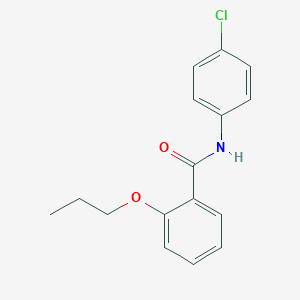 molecular formula C16H16ClNO2 B255600 N-(4-chlorophenyl)-2-propoxybenzamide 