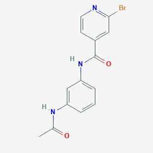 2-bromo-N-(3-acetamidophenyl)pyridine-4-carboxamide