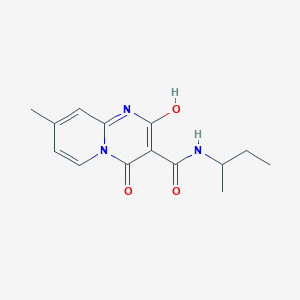 molecular formula C14H17N3O3 B2556009 N-(sec-butyl)-2-hydroxy-8-methyl-4-oxo-4H-pyrido[1,2-a]pyrimidine-3-carboxamide CAS No. 886896-00-0