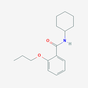 molecular formula C16H23NO2 B255601 N-cyclohexyl-2-propoxybenzamide 