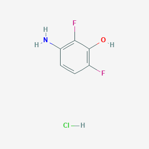 molecular formula C6H6ClF2NO B2556024 3-Amino-2,6-difluorophenol hydrochloride CAS No. 2174000-39-4