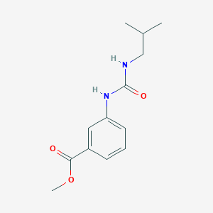 molecular formula C13H18N2O3 B2556039 3-[(2-甲基丙基)氨基羰基氨基]苯甲酸甲酯 CAS No. 1146299-32-2