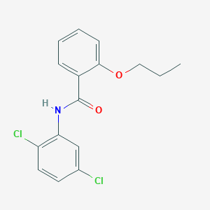 molecular formula C16H15Cl2NO2 B255606 N-(2,5-dichlorophenyl)-2-propoxybenzamide 