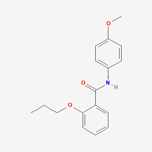 molecular formula C17H19NO3 B255607 N-(4-methoxyphenyl)-2-propoxybenzamide 