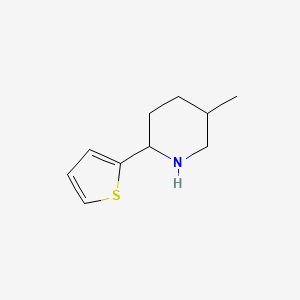 molecular formula C10H15NS B2556085 5-Methyl-2-thiophen-2-ylpiperidine CAS No. 2168435-13-8