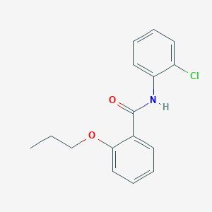 molecular formula C16H16ClNO2 B255610 N-(2-chlorophenyl)-2-propoxybenzamide 