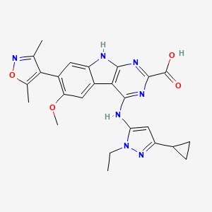 molecular formula C25H25N7O4 B2556100 PROTAC BET-binding moiety 1 CAS No. 2093387-77-8