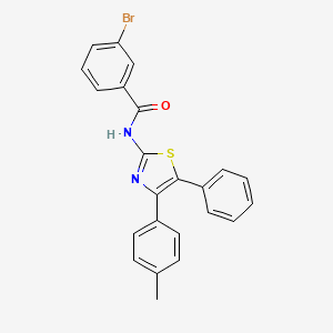 3-bromo-N-[4-(4-methylphenyl)-5-phenyl-1,3-thiazol-2-yl]benzamide