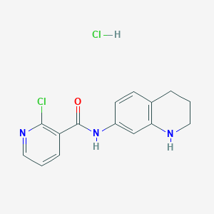 2-Chloro-N-(1,2,3,4-tetrahydroquinolin-7-yl)pyridine-3-carboxamide;hydrochloride