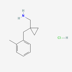 1-[(2-Methylphenyl)methyl]-cyclopropyl-methanamine hydrochloride