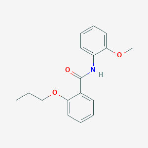 molecular formula C17H19NO3 B255614 N-(2-methoxyphenyl)-2-propoxybenzamide 