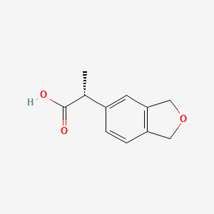 molecular formula C11H12O3 B2556158 (2R)-2-(1,3-Dihydro-2-benzofuran-5-yl)propanoic acid CAS No. 2248201-14-9