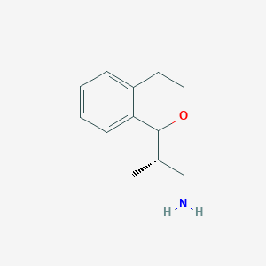 molecular formula C12H17NO B2556160 (2S)-2-(3,4-Dihydro-1H-isochromen-1-yl)propan-1-amine CAS No. 2248219-79-4