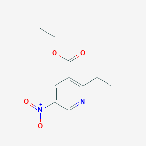 molecular formula C10H12N2O4 B2556162 Ethyl 2-ethyl-5-nitronicotinate CAS No. 923145-41-9