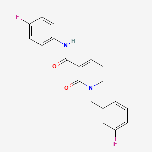 1-(3-fluorobenzyl)-N-(4-fluorophenyl)-2-oxo-1,2-dihydropyridine-3-carboxamide