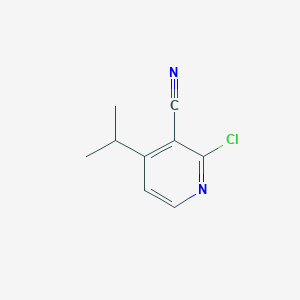 molecular formula C9H9ClN2 B2556165 3-Pyridinecarbonitrile, 2-chloro-4-(1-methylethyl)- CAS No. 1448776-93-9