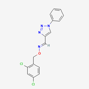 1-phenyl-1H-1,2,3-triazole-4-carbaldehyde O-(2,4-dichlorobenzyl)oxime