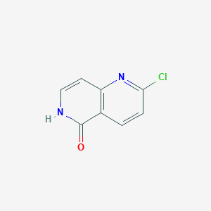 molecular formula C8H5ClN2O B2556188 2-Chloro-1,6-naphthyridin-5(6H)-one CAS No. 1260672-66-9