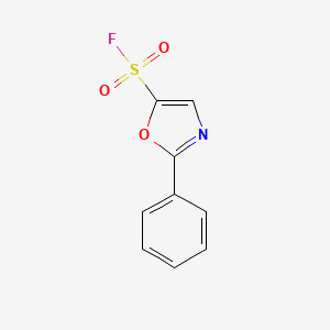 molecular formula C9H6FNO3S B2556198 2-Phenyl-1,3-oxazole-5-sulfonyl fluoride CAS No. 2309457-72-3