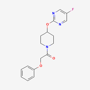 1-[4-(5-Fluoropyrimidin-2-yl)oxypiperidin-1-yl]-2-phenoxyethanone