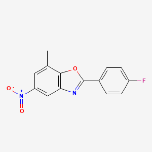 2-(4-Fluorophenyl)-7-methyl-5-nitro-1,3-benzoxazole