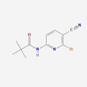 N-(6-Bromo-5-cyanopyridin-2-yl)-2,2-dimethylpropanamide