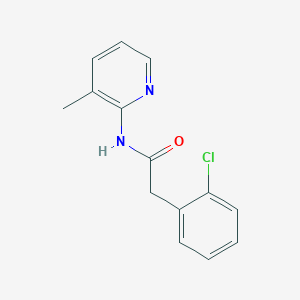 molecular formula C14H13ClN2O B255621 2-(2-chlorophenyl)-N-(3-methyl-2-pyridinyl)acetamide 