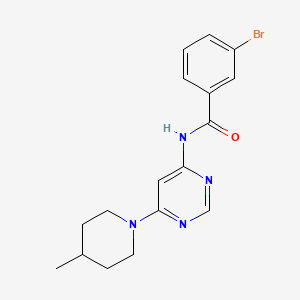 3-bromo-N-(6-(4-methylpiperidin-1-yl)pyrimidin-4-yl)benzamide
