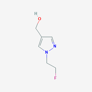 molecular formula C6H9FN2O B2556251 [1-(2-fluoroethyl)-1H-pyrazol-4-yl]methanol CAS No. 1427023-85-5