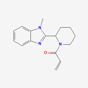 1-[2-(1-methyl-1H-1,3-benzodiazol-2-yl)piperidin-1-yl]prop-2-en-1-one