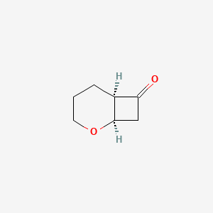 molecular formula C7H10O2 B2556264 cis-2-Oxabicyclo[4.2.0]octan-7-one CAS No. 134460-60-9