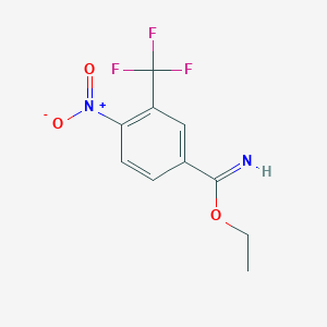 Ethyl 4-nitro-3-(trifluoromethyl)benzenecarboximidate