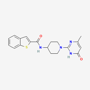 N-(1-(4-methyl-6-oxo-1,6-dihydropyrimidin-2-yl)piperidin-4-yl)benzo[b]thiophene-2-carboxamide