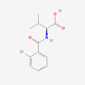 molecular formula C12H14BrNO3 B2556292 (2S)-2-[(2-bromobenzoyl)amino]-3-methylbutanoic acid CAS No. 352457-80-8