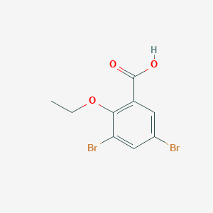 molecular formula C9H8Br2O3 B2556293 3,5-Dibromo-2-ethoxybenzoic acid CAS No. 633322-44-8